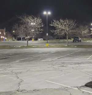 parking lot at night